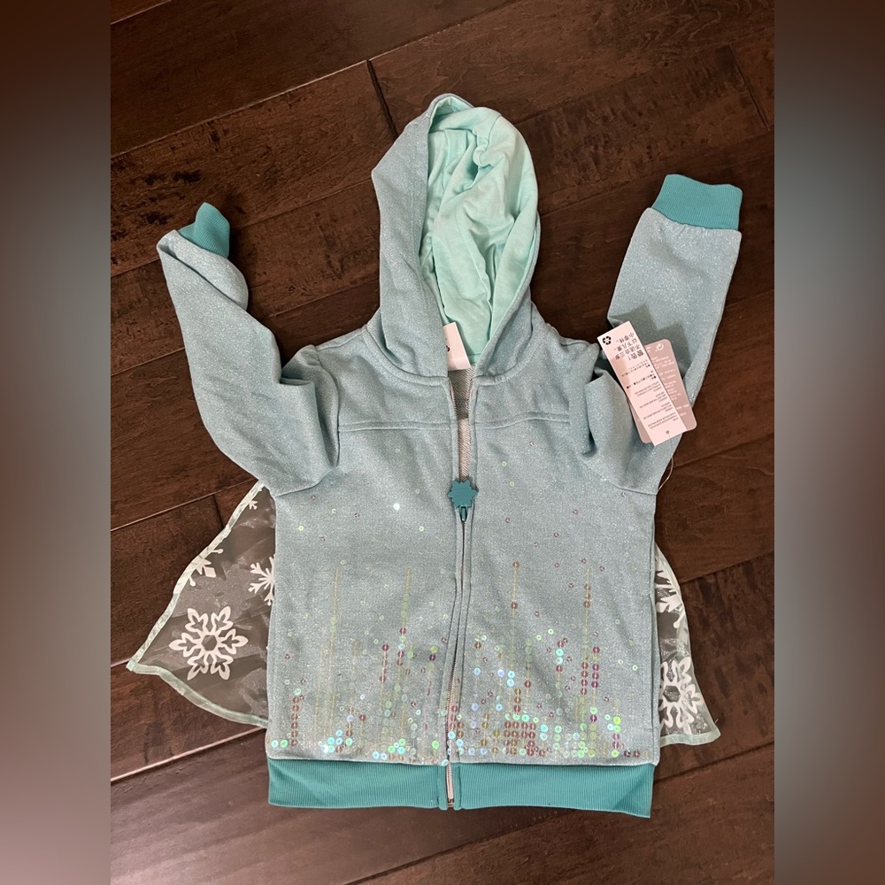 NWT Disney Store Frozen Elsa coat with cape 5/6
